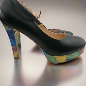 Ju Kang Multicolor Platform Heels